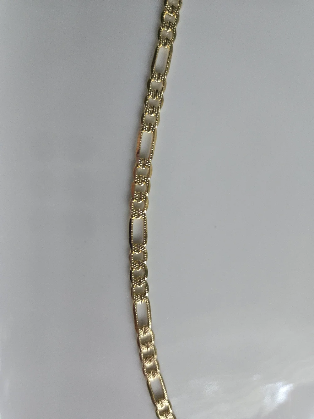 14k Gold Plated Gold Figaro Chain Necklace